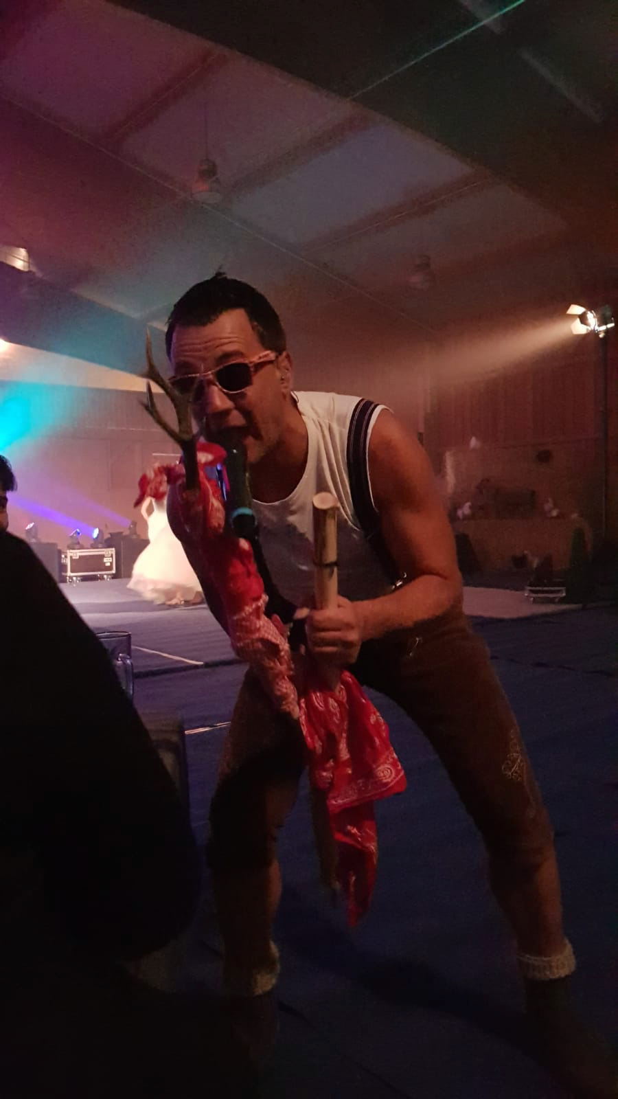 Künstler mit Requisiten – Nahaufnahme